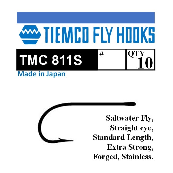 ANZUELO DE ATADO TMC811S SMALL 2/0 10 UNIDADES1