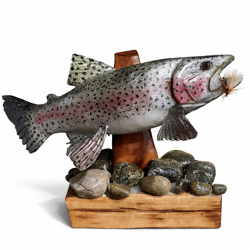 TRUCHA ARCOIRIS DE MADERA PINTADA1