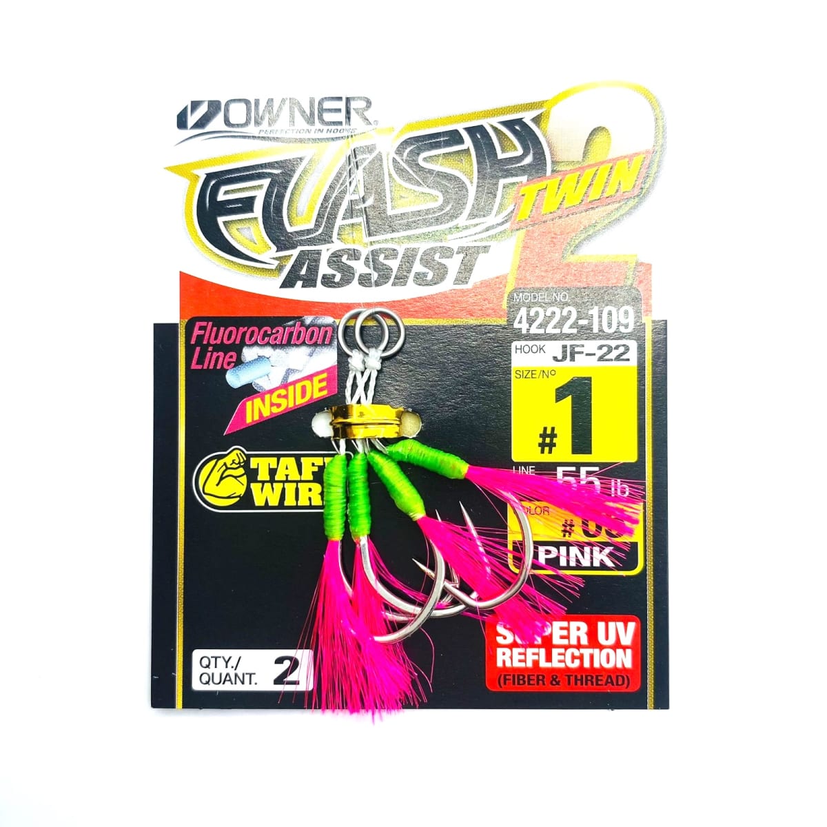 ANZUELO ASISTENTE OWNER FLASH ASSIST TWIN #12