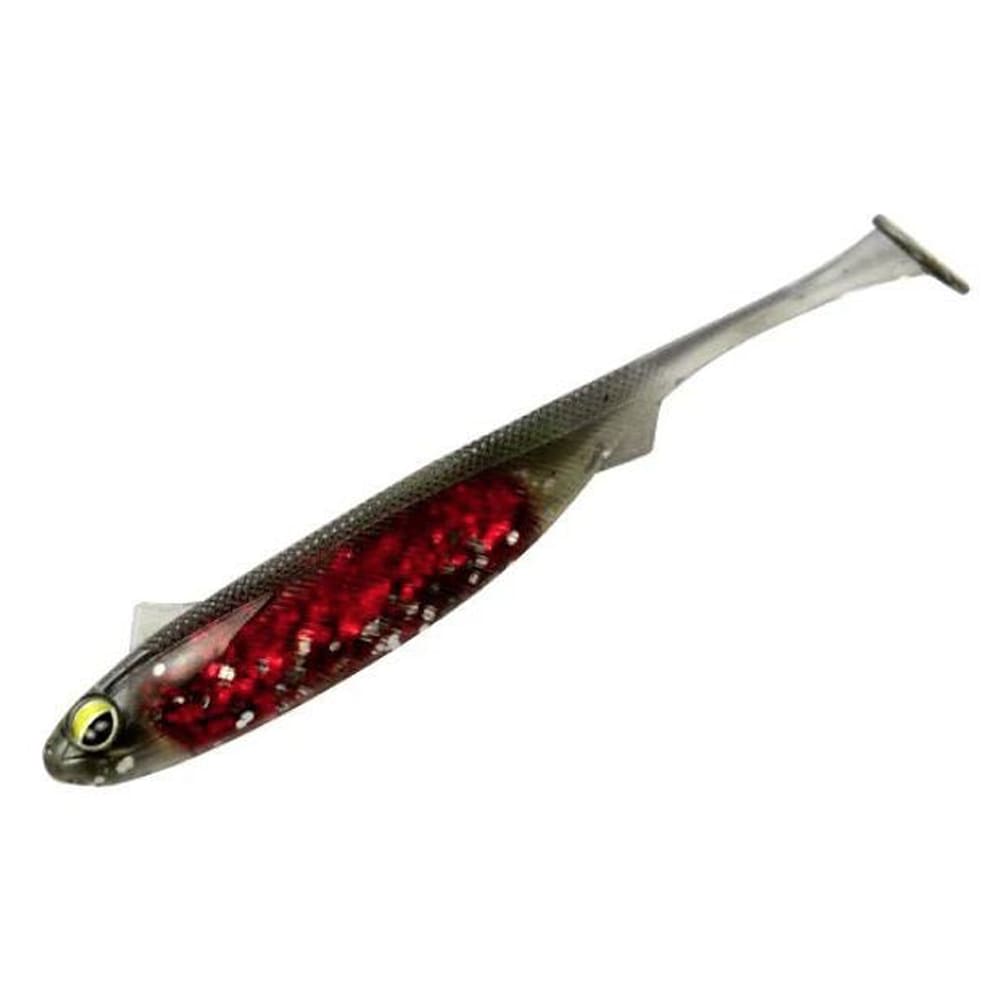 VINILO MAGBITE SNATCH BITE SHAD PLOMO-ROJO / 10CM / 5PCS1