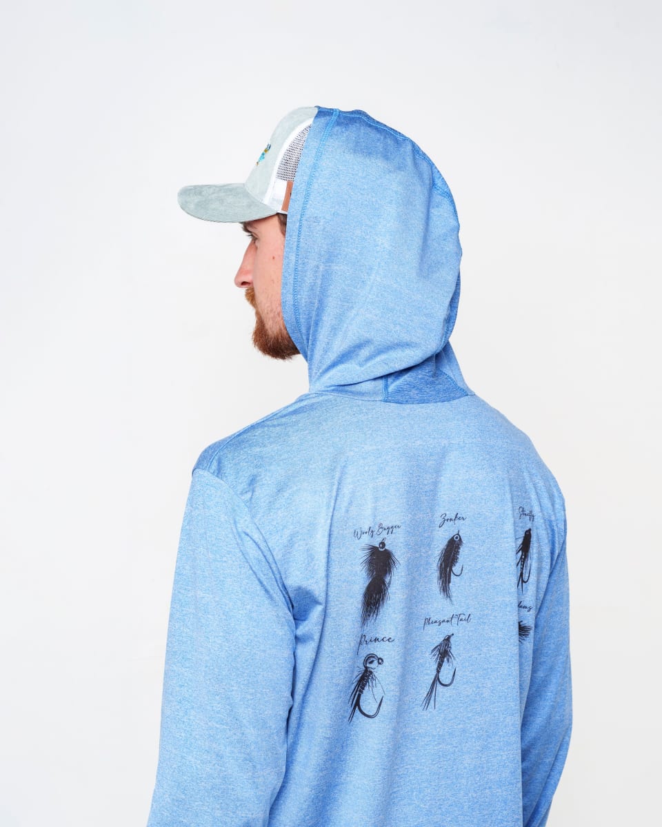 Polera Lightweight Flies Azul2