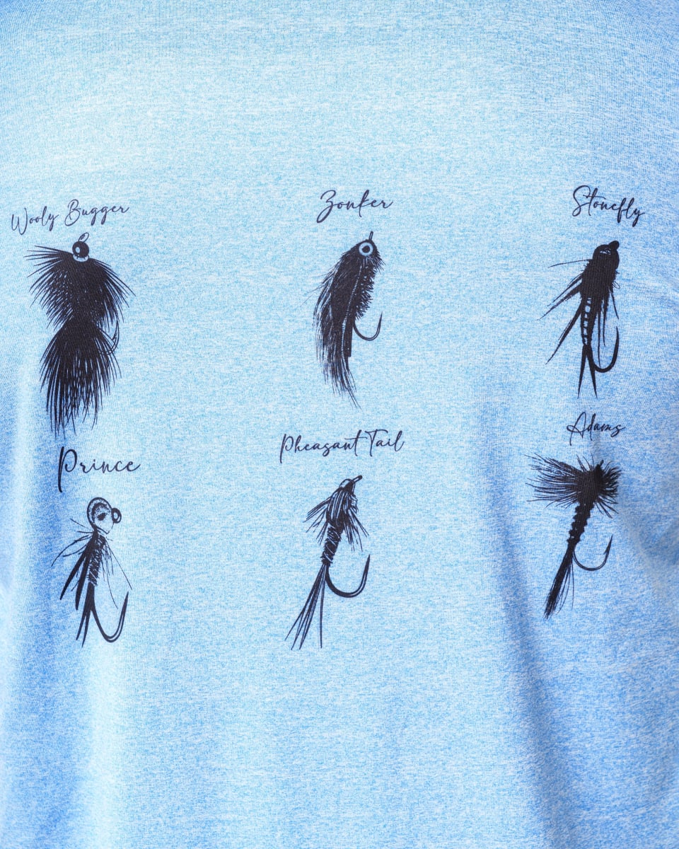 Polera Lightweight Flies Azul3