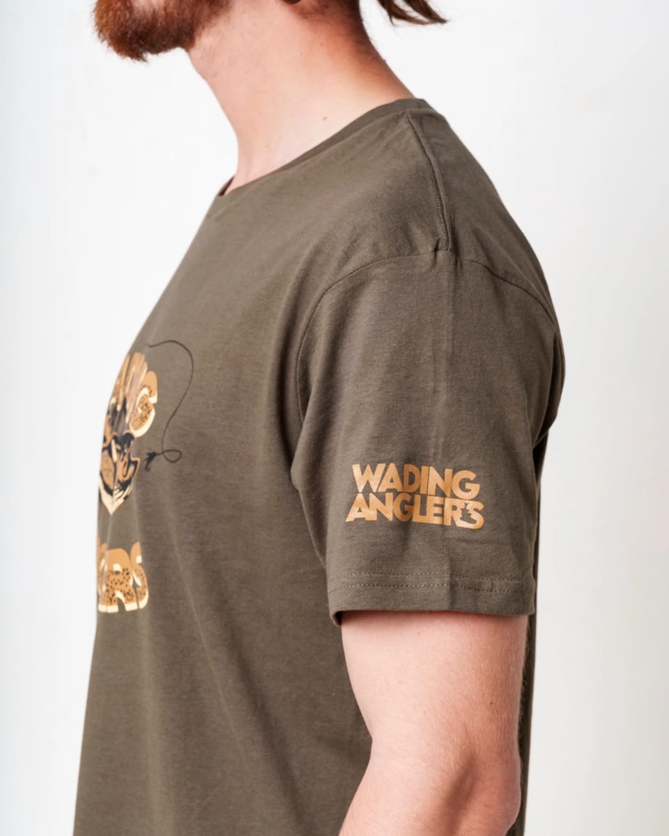 Polera Trucha Fario Verde Musgo talla m3