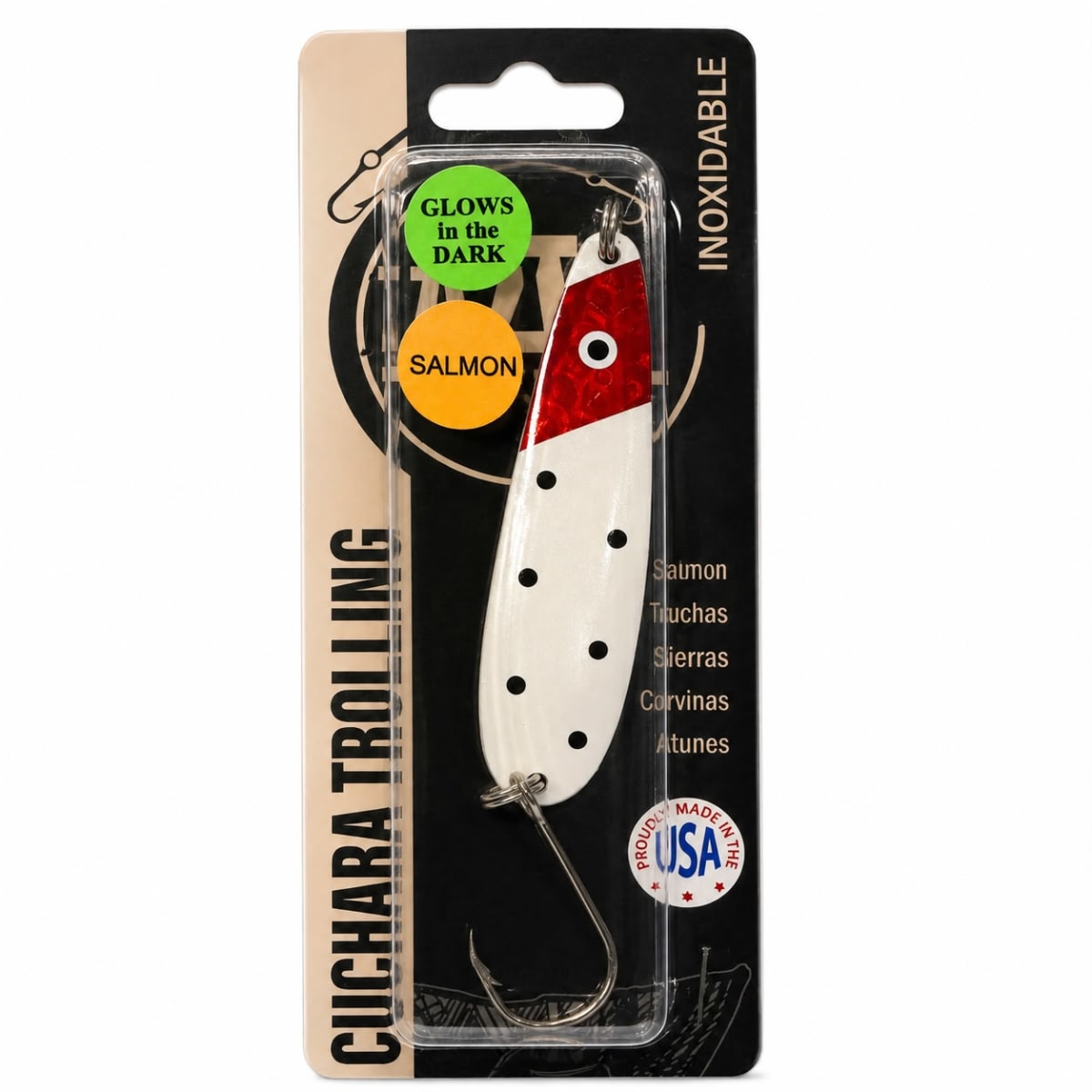 Cuchara Trolling BLOODY NOSE GLOW - AAA N45