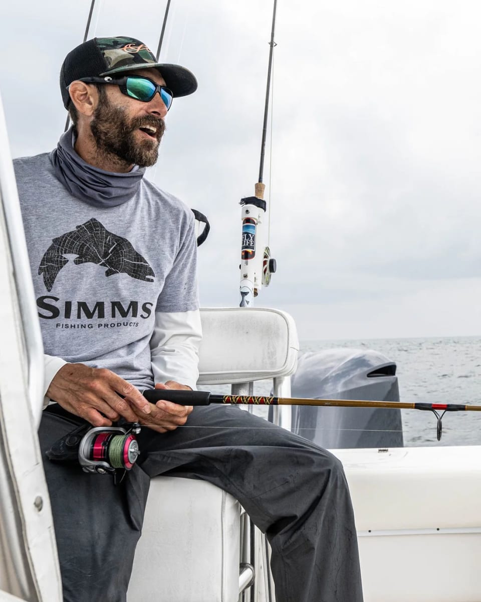 POLERA SIMM'S WOOD TROUT FILL GREY HEATHER T/L2