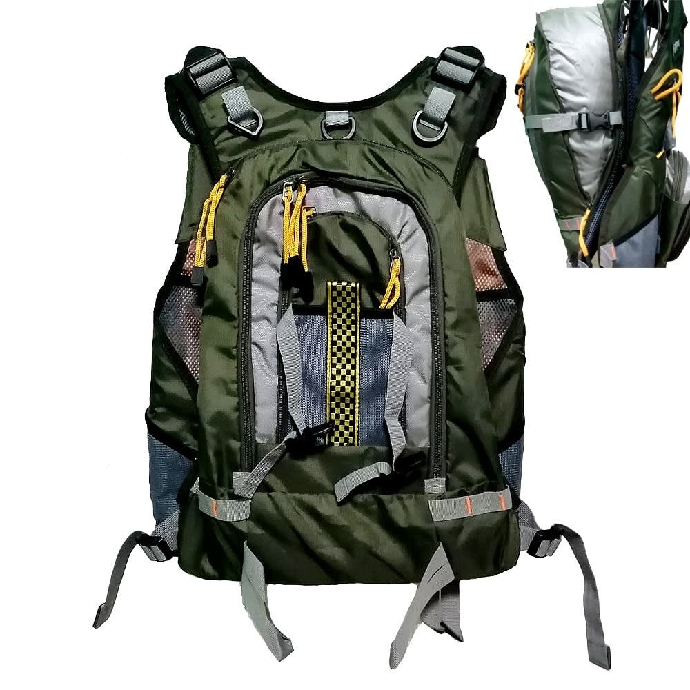 CHALECO DE PESCA POKEE OLIVA2
