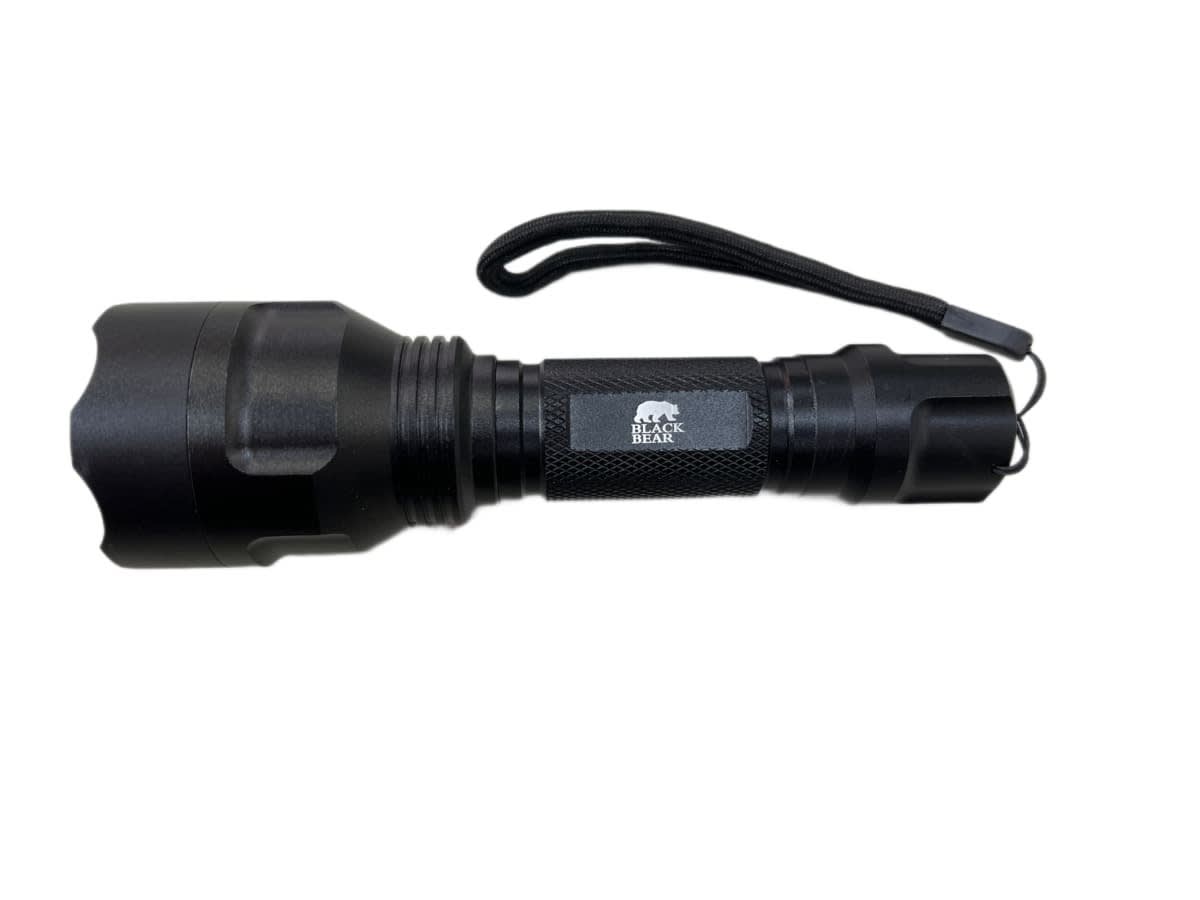 LINTERNA TACTICA RECARGABLE 3W LED ROJO BLACK BEAR1