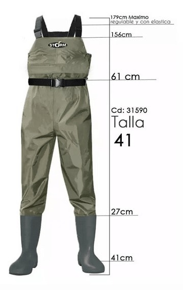 WADER DE LUJO PVC 420D STORM2
