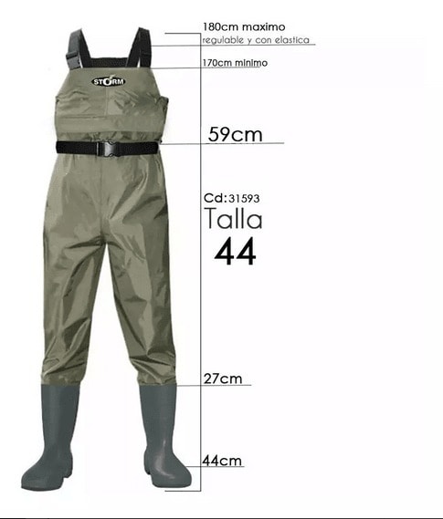 WADER DE LUJO PVC 420D STORM3