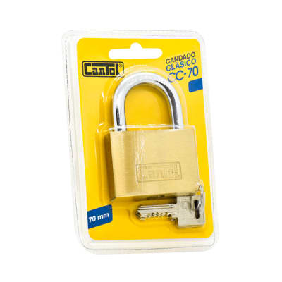 Candado clasico 70mm blister Cantol1