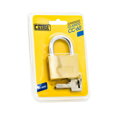 Candado clasico 60mm blister Cantol1
