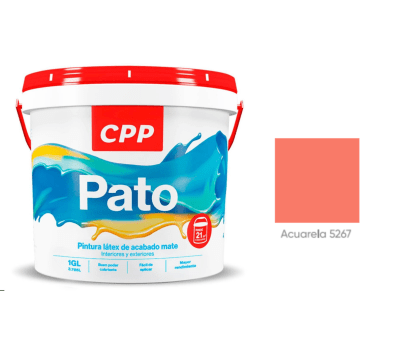 Pintura látex mate pato acuarela 1gl CPP1