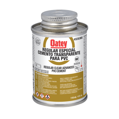 Pegamento para pvc transparente 4oz 118 ml Oatey1