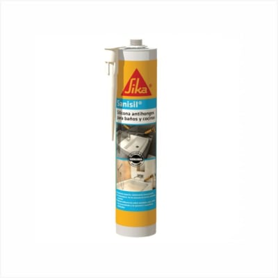 Silicona Sanisil Antihongos Para Baños Y Cocina 280ml Blanco1