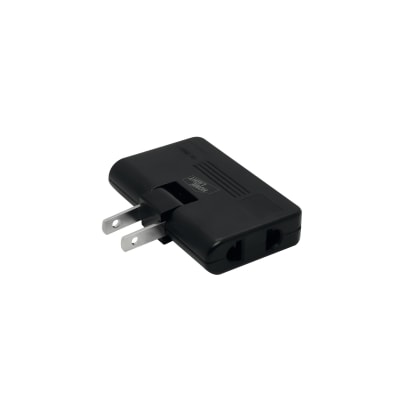 Adaptador Para Enchufe De 45 Grados Negro 10A Home Light1