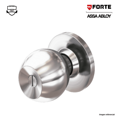 Cerradura tipo bola para baño acero inoxidable Forte1