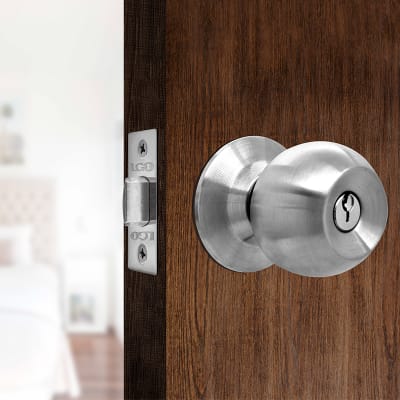 Cerradura tipo bola dormitorio acero inoxidable LGO1