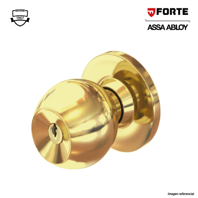 Cerradura tipo bola dormitorio bronce pulido FORTE1