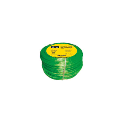 Rollo de cable acerado con forro verde 100mt C&A1