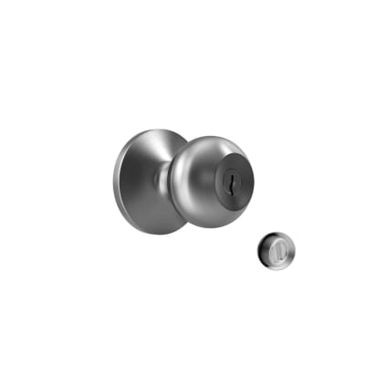 Cerradura tipo bola cromada dormitorio C&A1