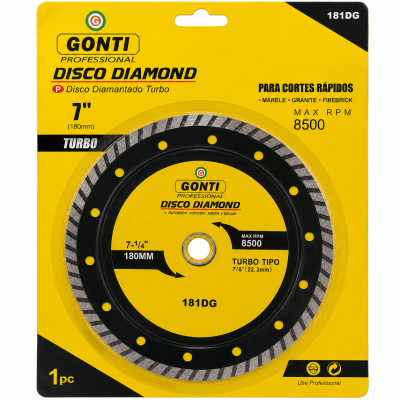Disco diamantado turbo 7'' Gonti1