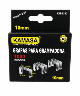 Caja con 1,000 grapas 10mm Kamasa1