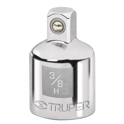 Adaptador para matraca de cuadro 3/8'' a cuadro 1/4''. Truper1