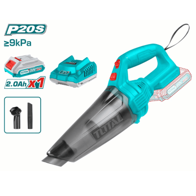 Aspiradora 0.5 litros 20v incluye bateria y cargador Total1