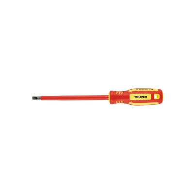 Desarmador dieléctrico plano 1/4' x 6', Truper1