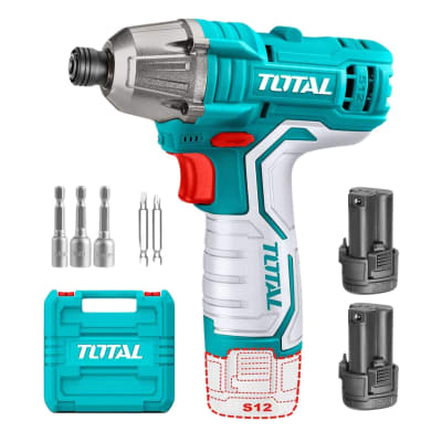 Atornillador de Impacto 100nm + 2 Batería tipo C 12v Total1