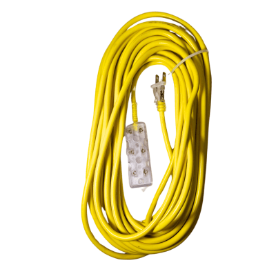 Extensión eléctrica 10 mt 3 Tomas Amarillo 16 AWG Home Light1