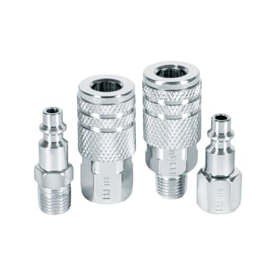 Juego de 2 conectores y 2 acoples para compresora, Pretul1