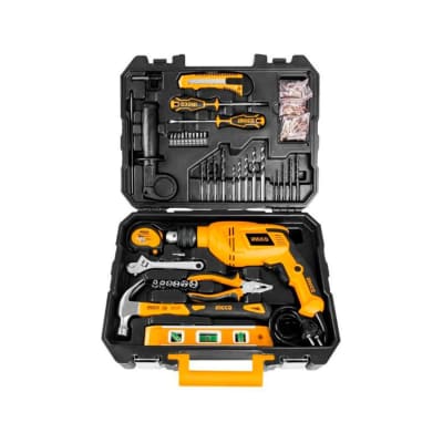 Taladro percutor 650w + 101 piezas Ingco1