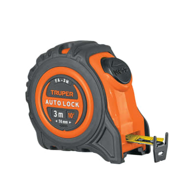 Wincha auto lock contra impactos 3 m cinta 16 mm Truper1