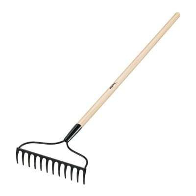 Rastrillo jardinero. 12 dientes. pretul1