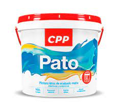 Pintura látex Mate Pato gris claro 1GL CPP7