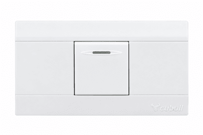 Interruptor simple blanco Cubull A3-0051