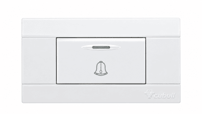 Pulsador timbre blanco Cubull A3-0011