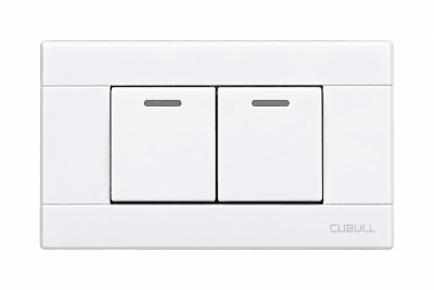 Interruptor doble blanco Cubull A3-0071
