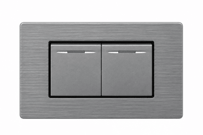 Interruptor doble gris Cubull A5-0071