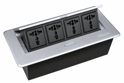 Tomacorriente para mueble 4 tomas Opalux1