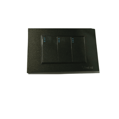 Interruptor Triple Negro1