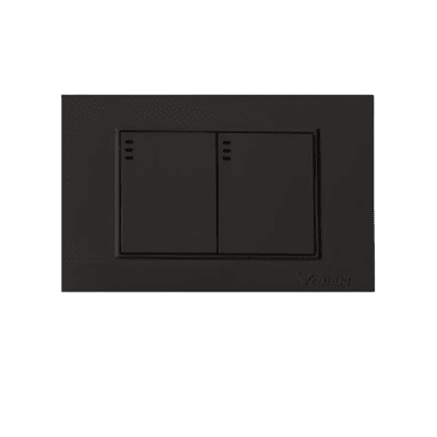 Interruptor doble negro Cubull1