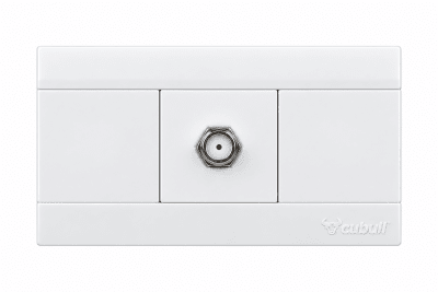 Toma de tv blanco Cubull A3-0331