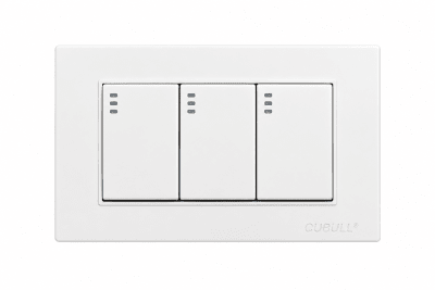 Interruptor triple blanco Cubull L3-0091
