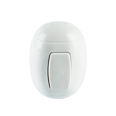 Interruptor sapito oval blanco Bticino1