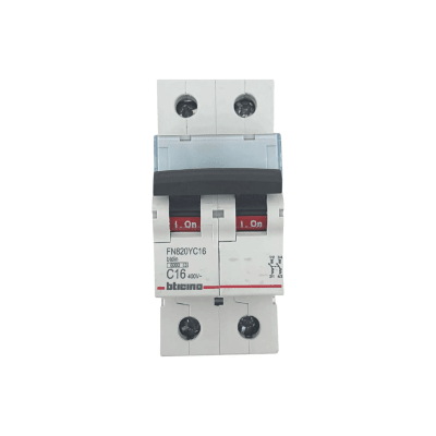 Interruptor termomagnético 2x16amp Bticino1