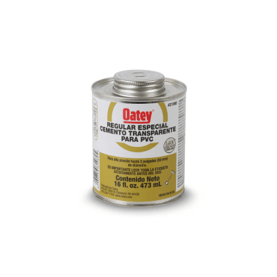 Pegamento para pvc transparente 16 oz 473 ml Oatey1