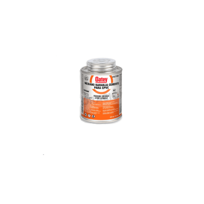 Pegamento transparente 8 Oz 237 ml cpvc naranja Oatey1