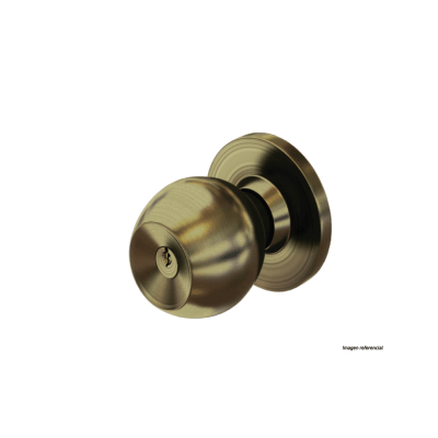 Cerradura tipo bola baño bronce antiguo C&A1